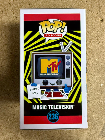 Country Rock Musician Vince Gill Signed 2024 MTV Funko Pop #236 With JSA COA