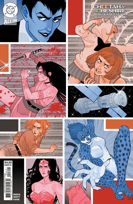 CHEETAH AND CHESHIRE ROB THE JUSTICE LEAGUE #6 (OF 6) CVR C MARGUERITE SAUVAGE CARD STOCK VAR