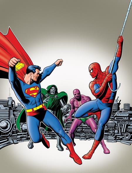 DC AND MARVEL PRESENT SUPERMAN AND SPIDER-MAN (MARVEL TREASURY EDITION #28) #1 FACSIMILE EDITION CVR B BRIAN BOLLAND VAR