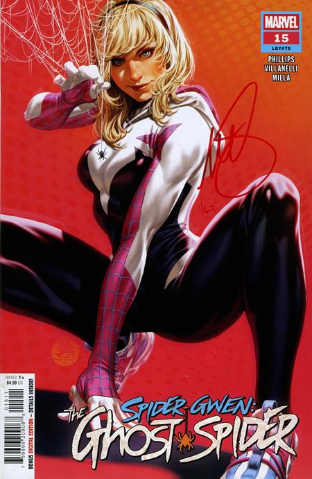 DF SPIDER-GWEN THE GHOST SPIDER #15 SIGNED BY MARK BROOKS Allocations May Occur