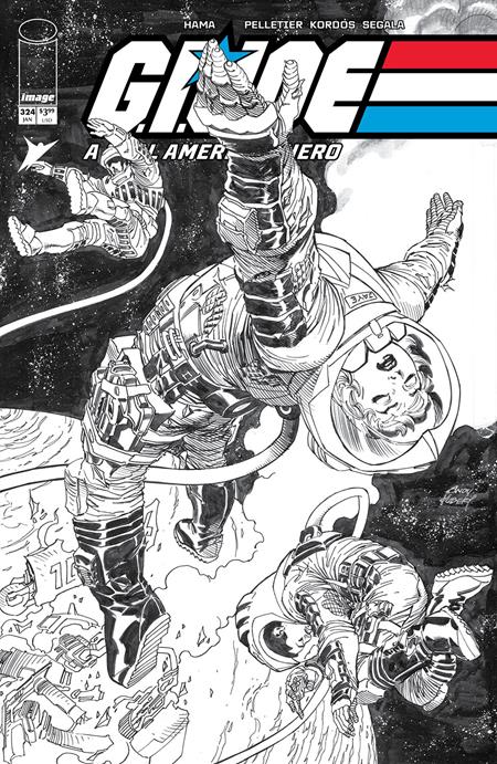 GI JOE A REAL AMERICAN HERO #324 CVR B ANDY KUBERT B&W VAR