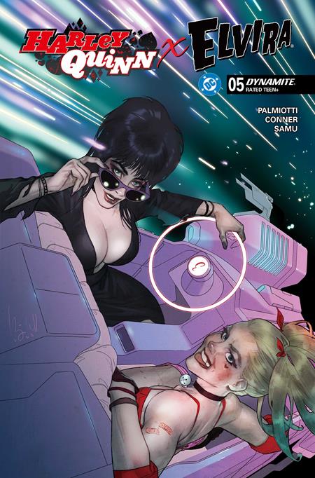 HARLEY QUINN X ELVIRA #5 CVR D BEN CALDWELL VAR