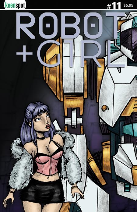 ROBOT + GIRL #11 CVR A MIKE WHITE LEFT SIDE CONNECTING COVER BAGGED WITH TRADING CARD