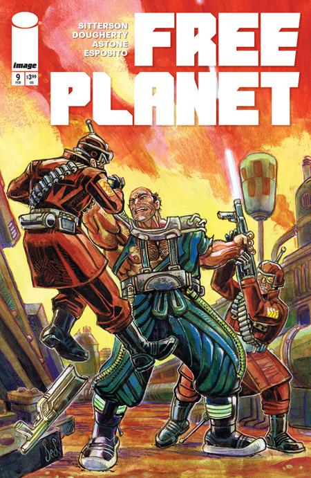 FREE PLANET #9 CVR B JED DOUGHERTY VAR