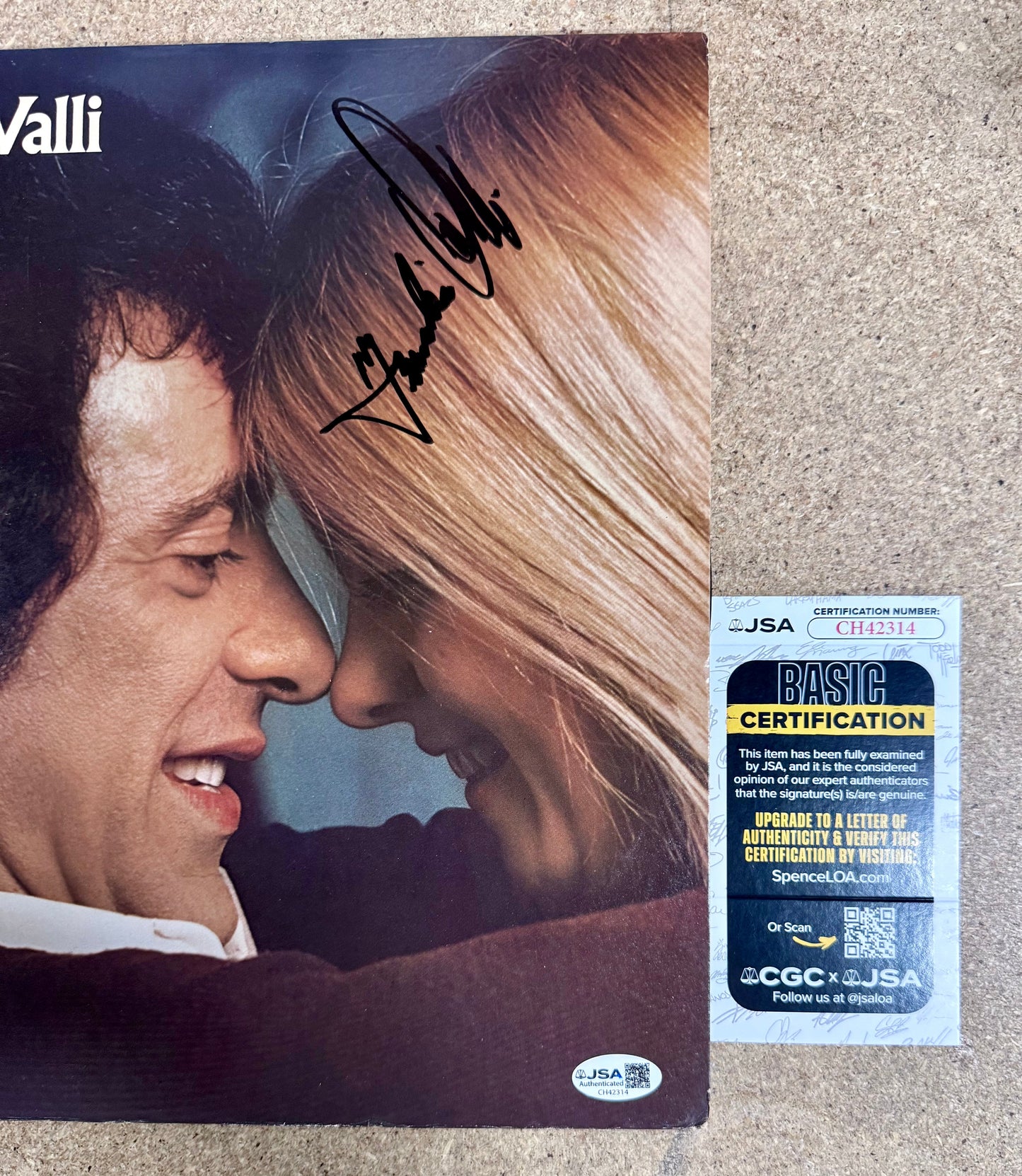 Frankie Valli Signed Of The (4) Four Seasons “Closeup” 1975 Vinyl With JSA COA