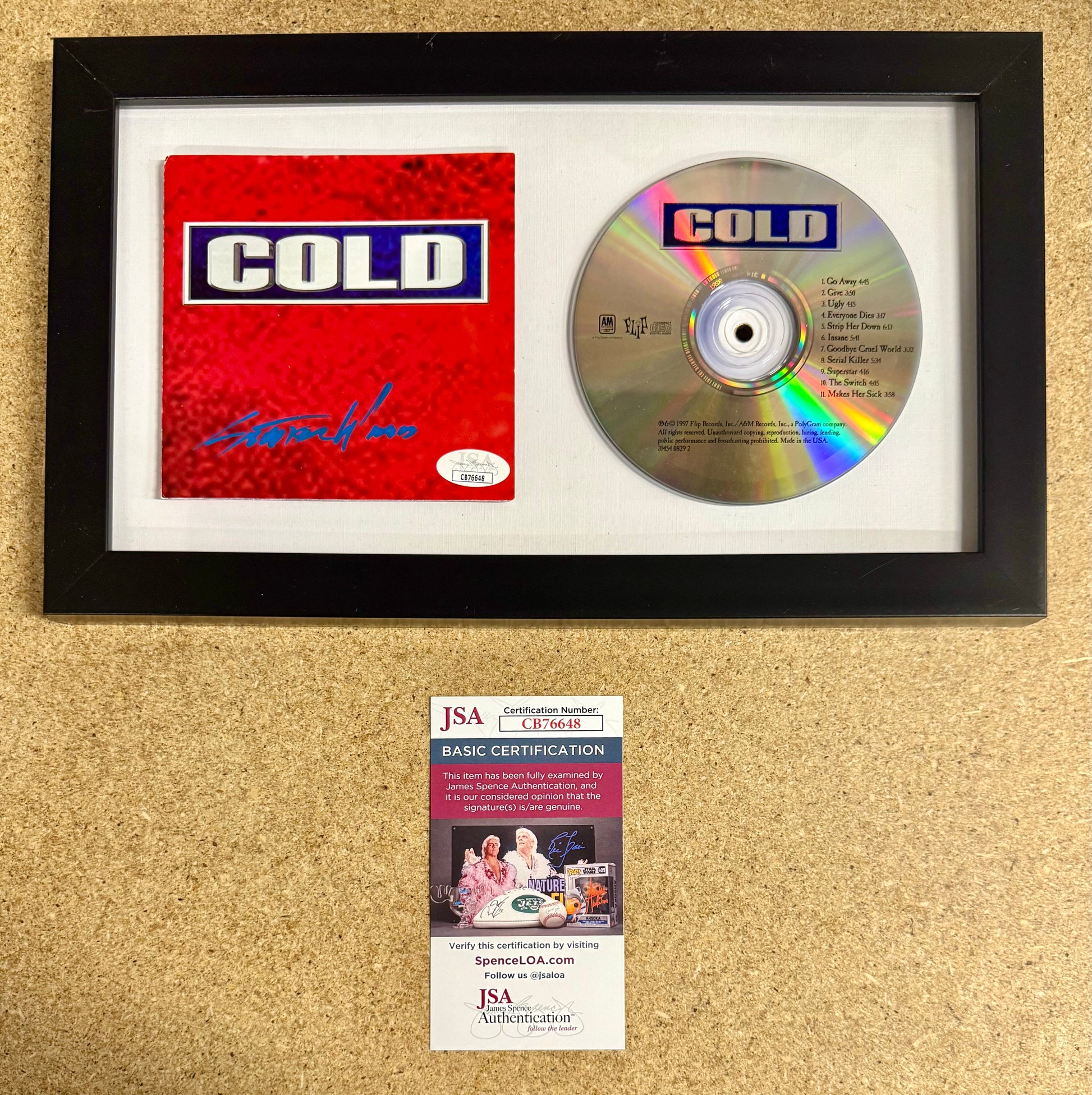Scooter Ward Of Band Cold Signed “Self Titled” (1998) CD Booklet JSA COA