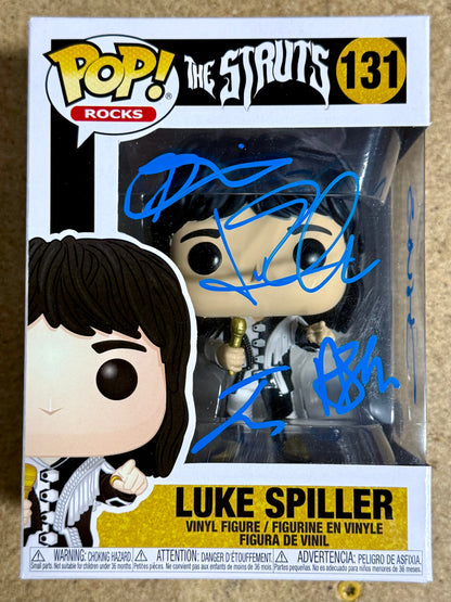 Complete Band Signed The Struts #131 Luke Spiller Funko Pop! With JSA COA