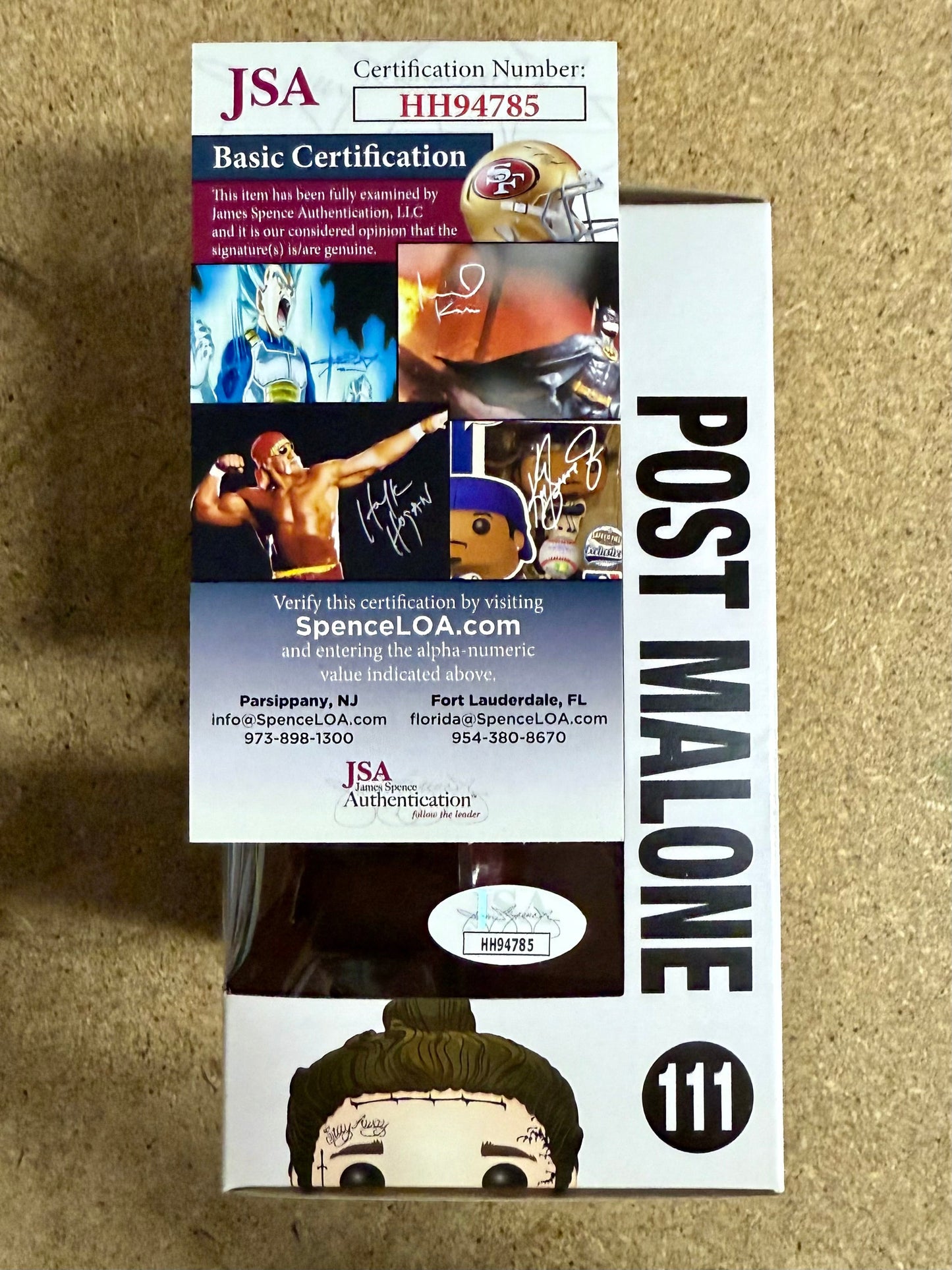 Post Malone Signed Vaulted Beerbongs And Bentleys Funko Pop! #111 With JSA COA