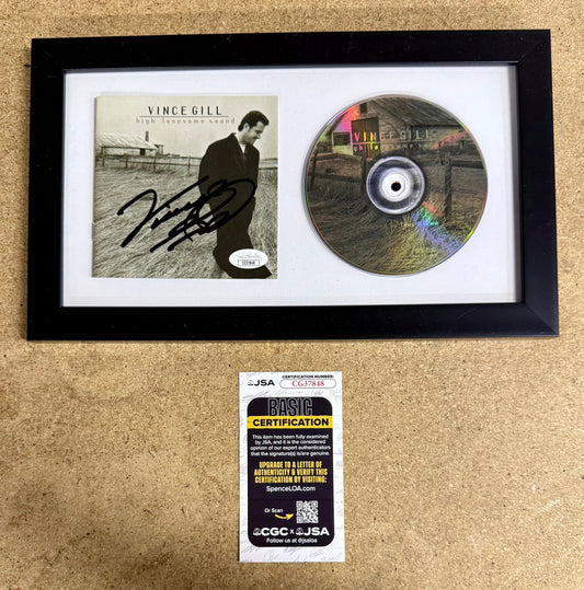 Vince Gill Framed & Signed “High Lonesome Sound” (1996) CD Booklet With JSA COA