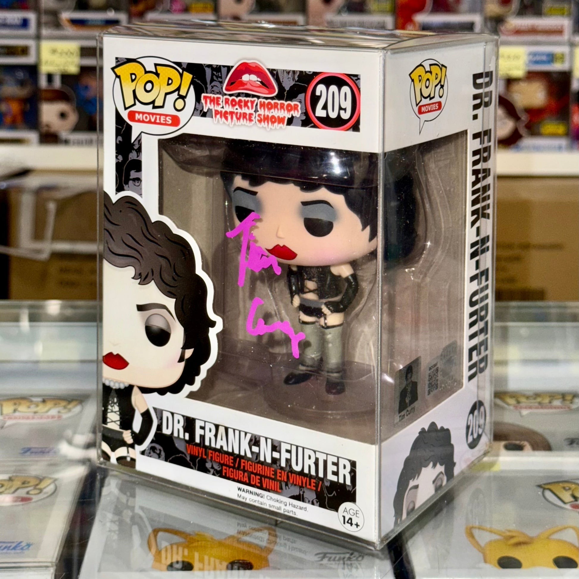 Tim Curry Signed Dr. Frank-N-Furter Rocky Horror Picture Show Funko Pop! #209 With JSA COA
