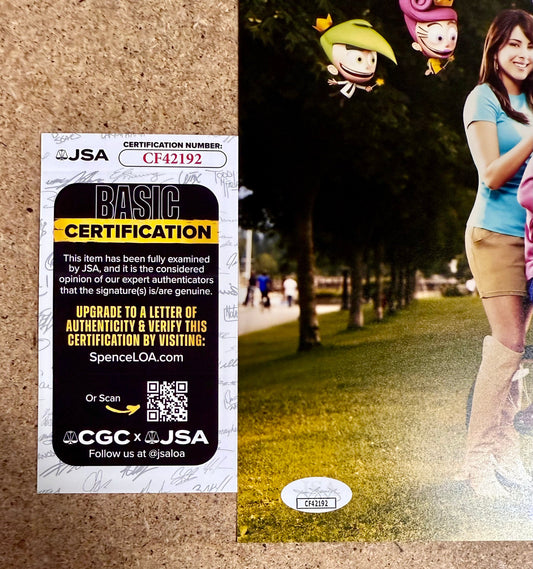 Drake Bell Signed Autographed Fairly Odd Movie: Grow Up Timmy Turner! 8x10 Photo With JSA COA