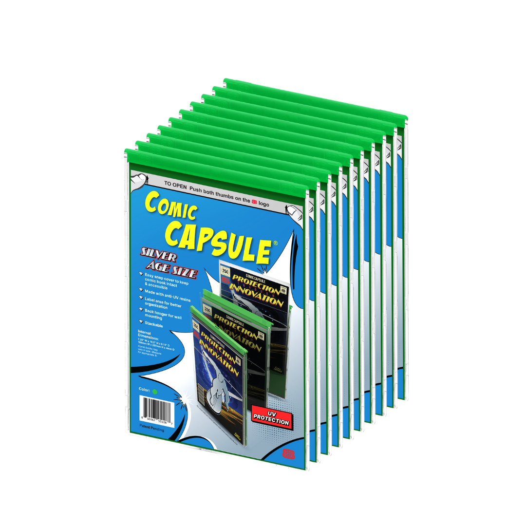 Green SILVER Age Size ComicCapsule