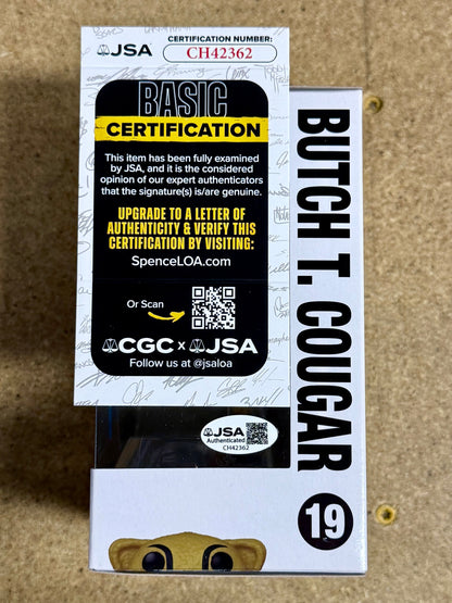 Ryan Leaf Signed NCAA Butch Cougar #19 WSU Washington State Funko Pop W/ JSA COA