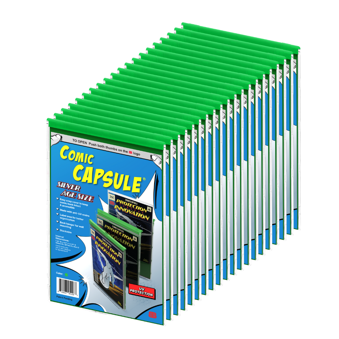 Green SILVER Age Size ComicCapsule