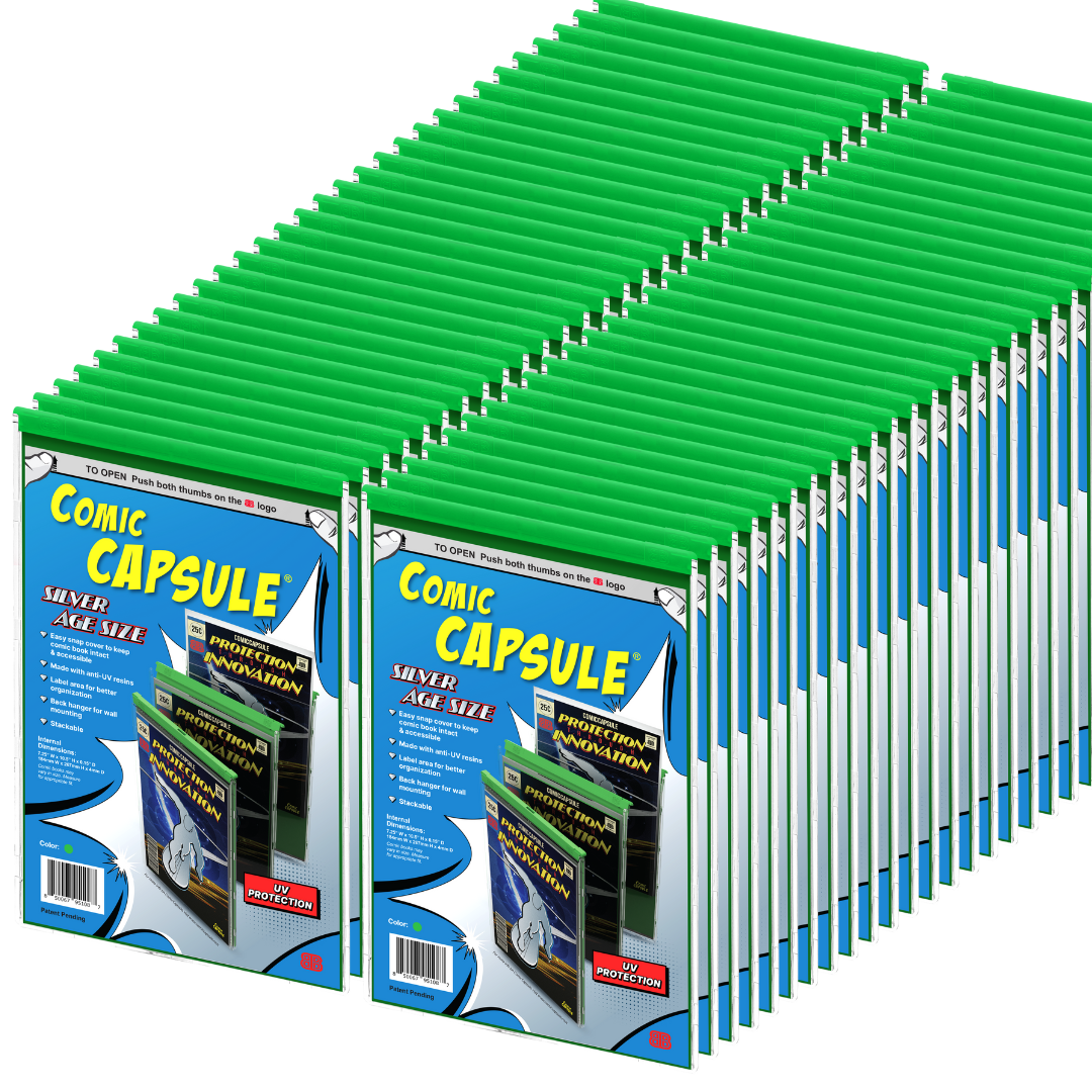 Green SILVER Age Size ComicCapsule