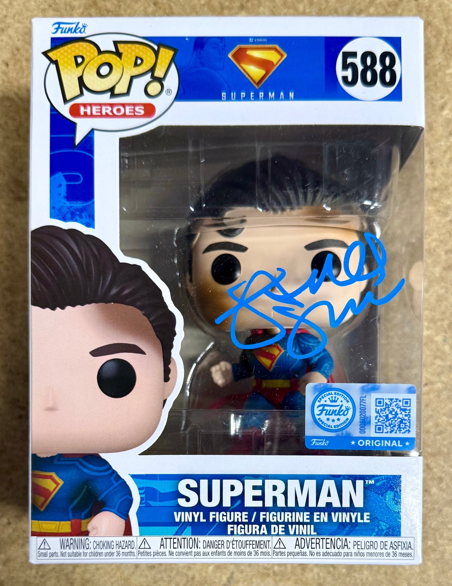 Director James Gunn Signed Funko Pop! DC Heroes Superman #588 Exclusive With JSA COA
