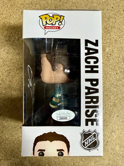 Zach Parise Signed NHL Minnesota Wild Vaulted Funko Pop! #41 With JSA COA 2018