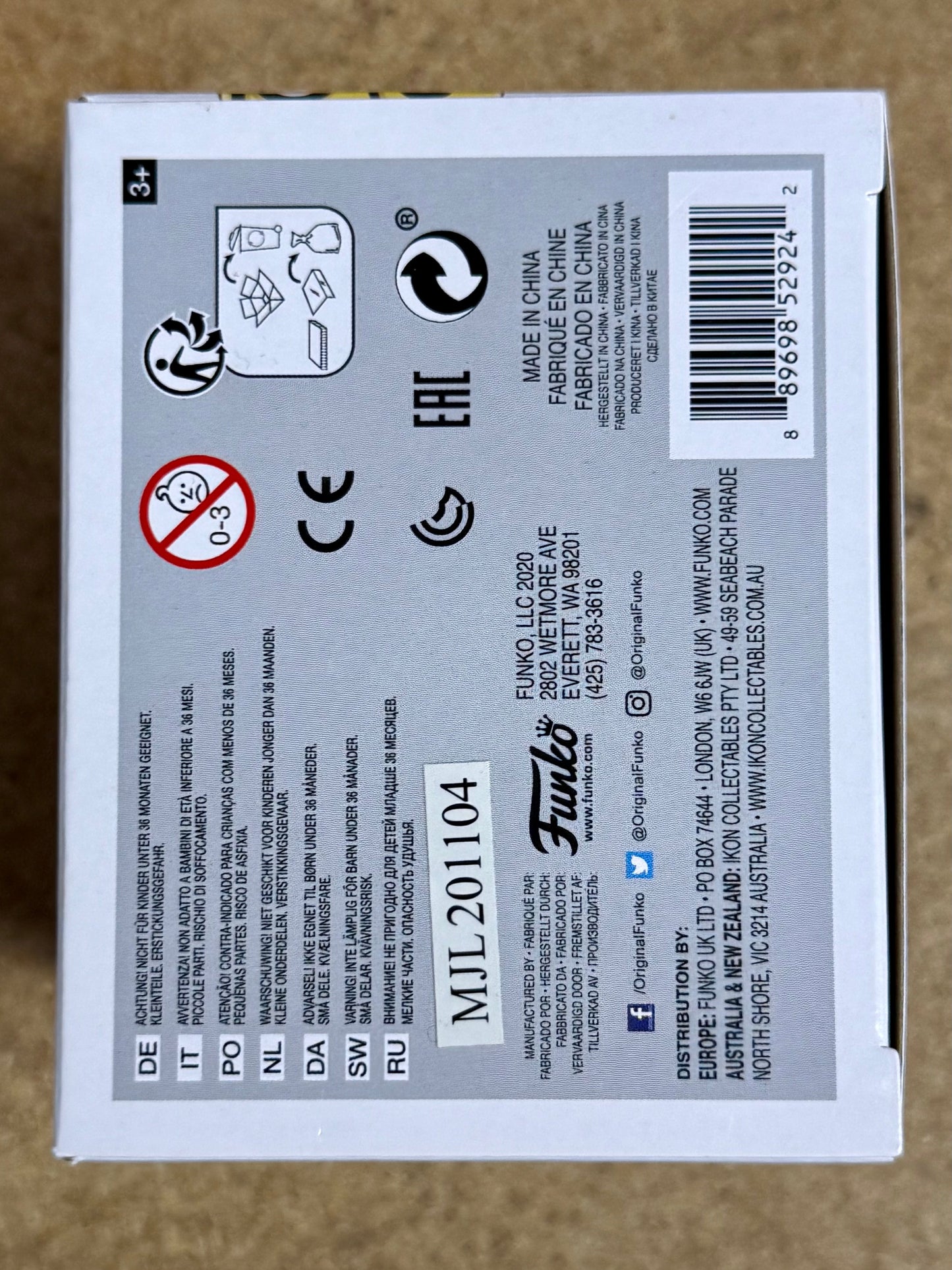 Funko Pop! Ad Icons Mr. Peanut #107 Planters Peanuts Mascot 2020 Vaulted