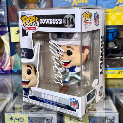 Jaydon Blue Signed NFL Dallas Cowboys Mascot Rowdy Funko Pop! #314 With JSA COA