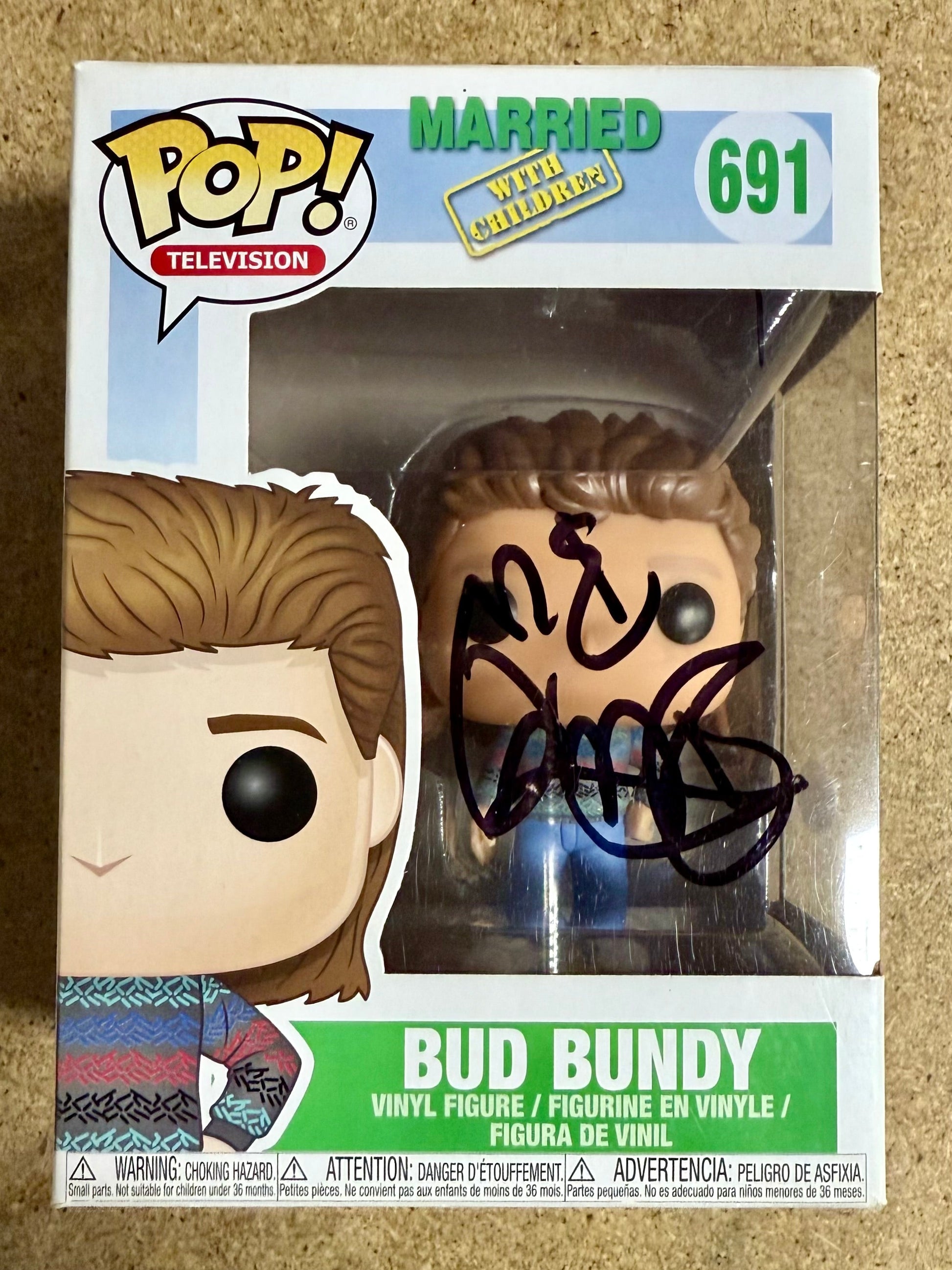 David Faustino Signed Married With Children Bud Bundy Funko Pop! #691 With JSA COA