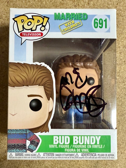 David Faustino Signed Married With Children Bud Bundy Funko Pop! #691 With JSA COA