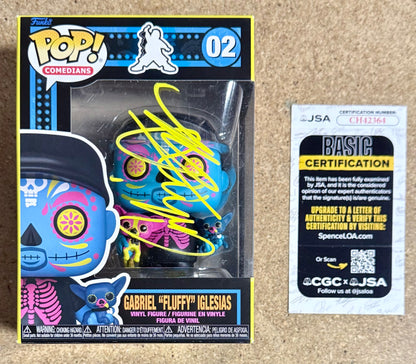 Gabriel “FLUFFY” Iglesias Signed BL Dia De Los Muertos Funko Pop! With JSA COA