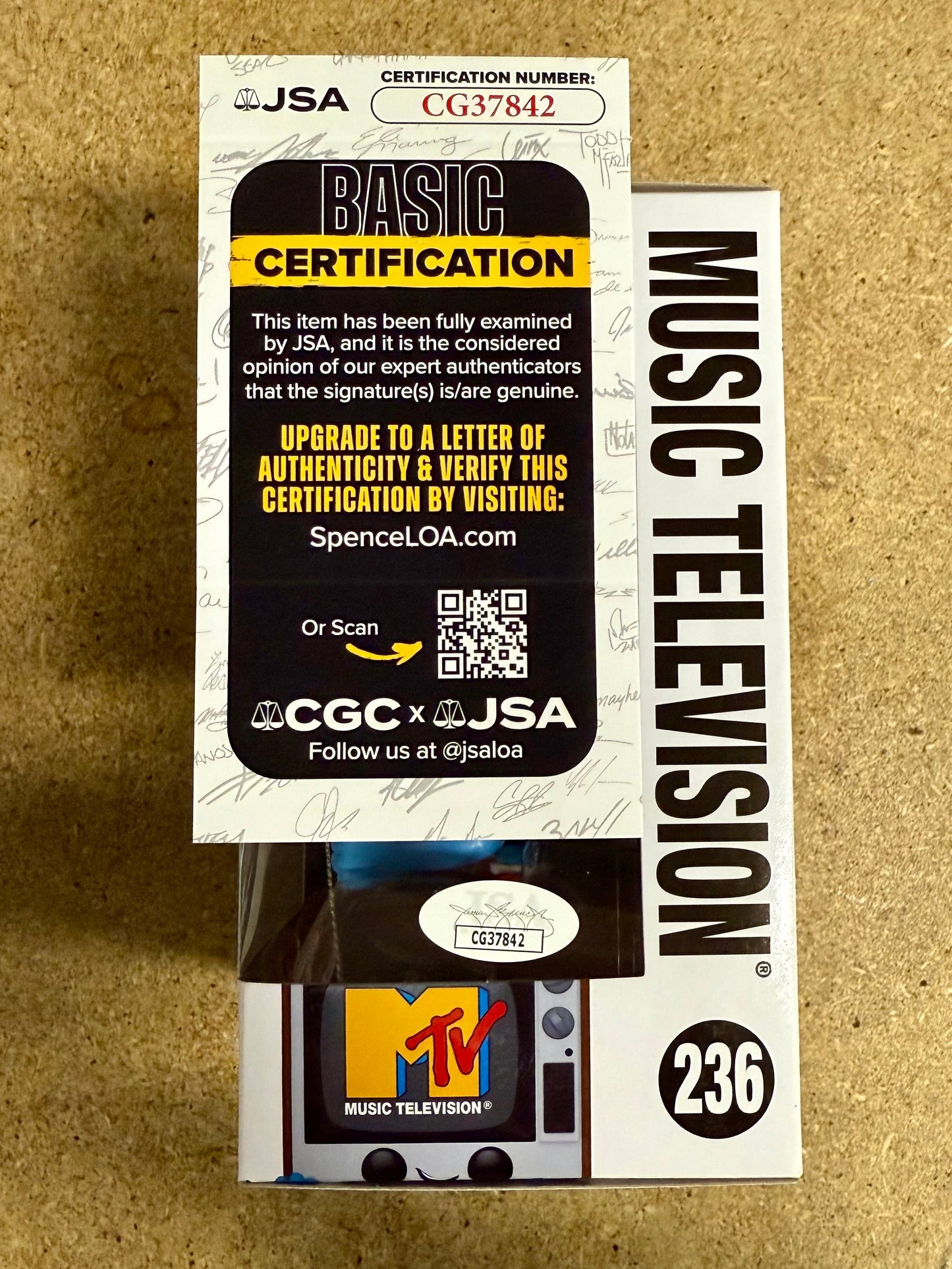 Country Rock Musician Vince Gill Signed 2024 MTV Funko Pop #236 With JSA COA