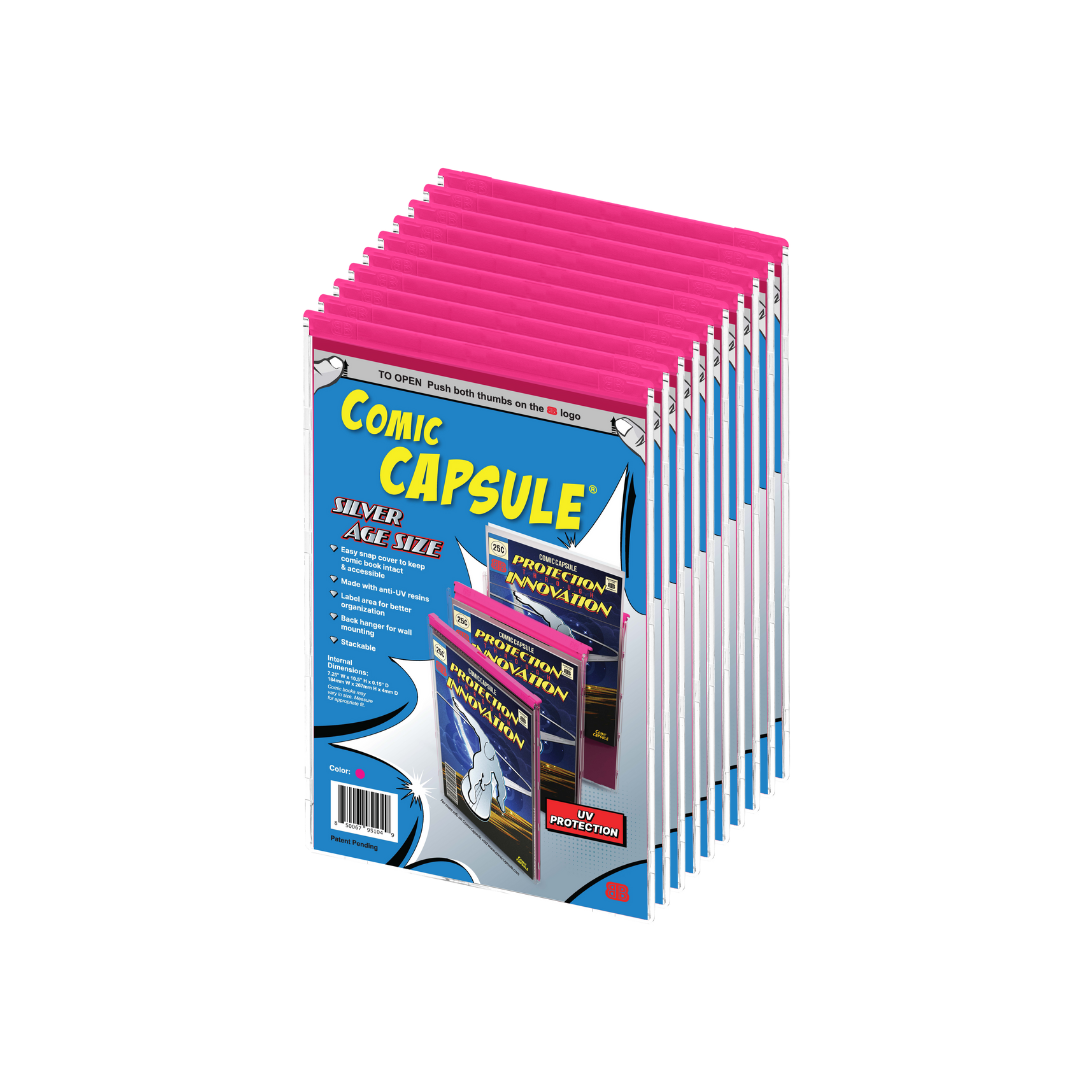 Pink SILVER Age Size ComicCapsule