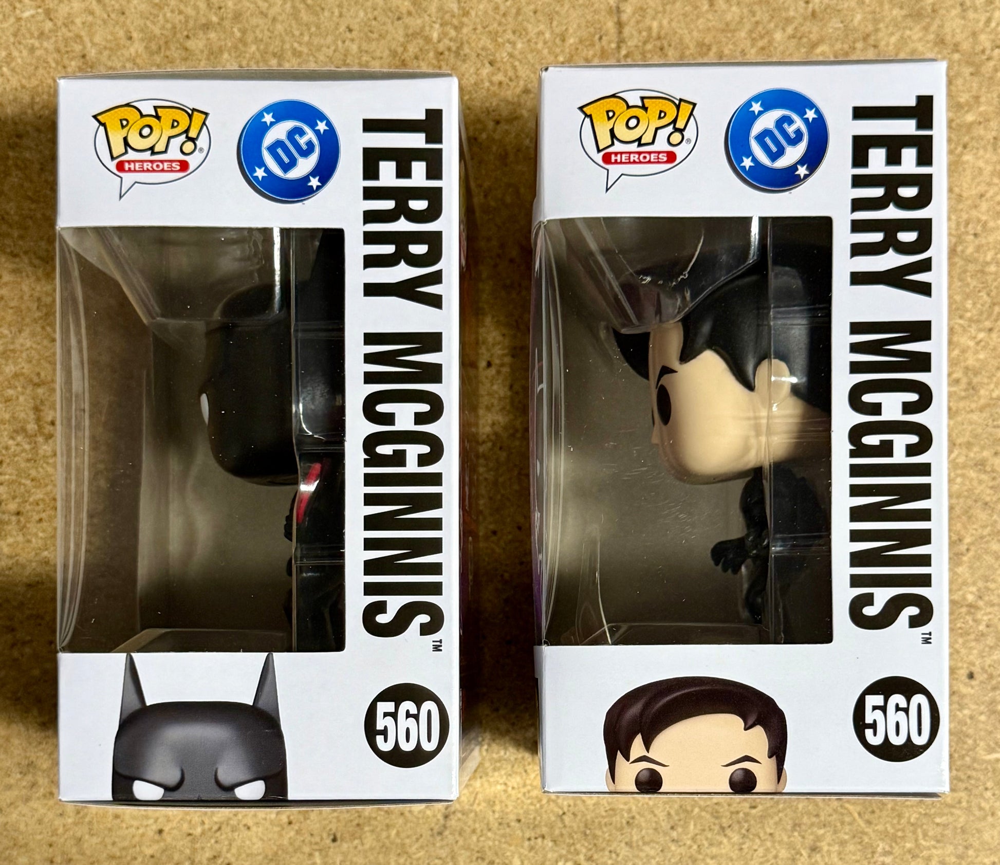 Funko Pop! DC Heroes Terry McGinnis & Unmasked Chase #560 Batman Beyond 2025 Set Of 2