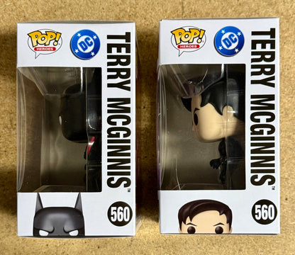 Funko Pop! DC Heroes Terry McGinnis & Unmasked Chase #560 Batman Beyond 2025 Set Of 2