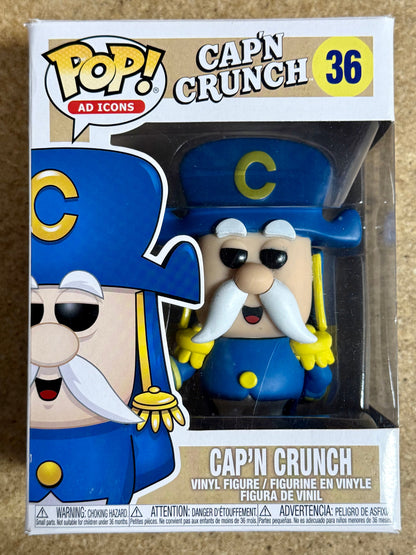 Funko Pop! Ad Icons Cap’n Crunch With Sword #36 Quaker Oats 2018