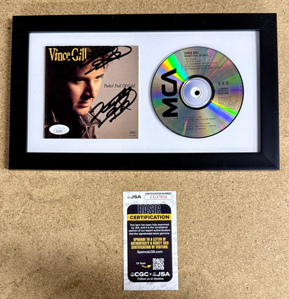 Vince Gill Framed & Signed “Pocket Full Of Gold” (1991) CD Booklet With JSA COA