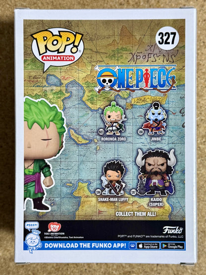 Funko Pop! Animation Glow Roronoa Zoro #327 One Piece 2023 Kody Vaulted Exclusive
