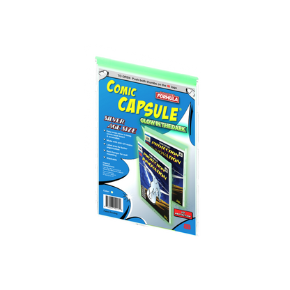 Glow in the Dark SILVER Age Size ComicCapsule