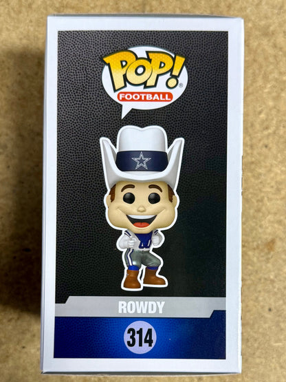 Jaydon Blue Signed NFL Dallas Cowboys Mascot Rowdy Funko Pop! #314 With JSA COA