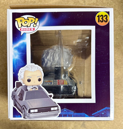 Funko Pop! Rides Doc Brown With Deloreon Time Machine #133 Back To The Future