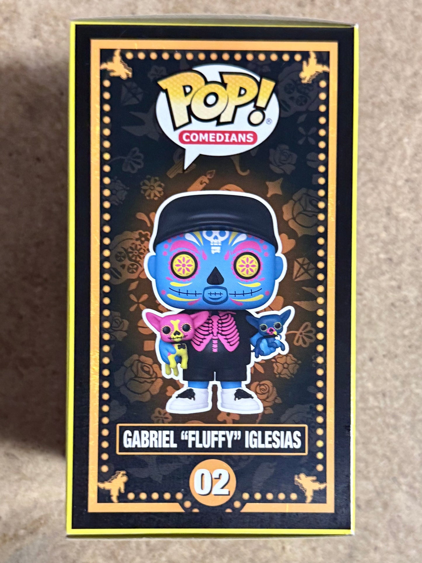 Gabriel “FLUFFY” Iglesias Signed BL Dia De Los Muertos Funko Pop! With JSA COA