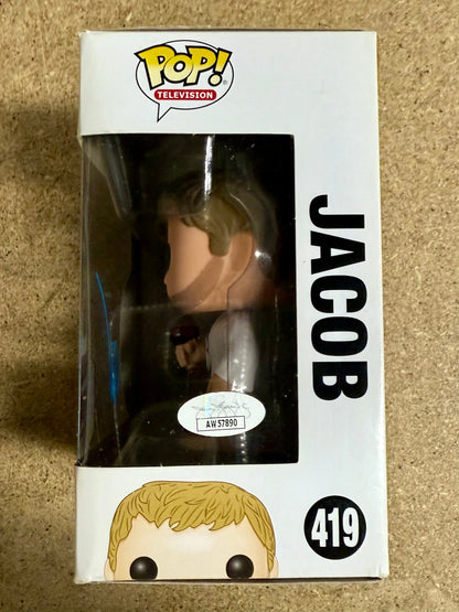 Mark Pellegrino Signed LOST Jacob Vaulted Funko Pop! #419 With JSA COA