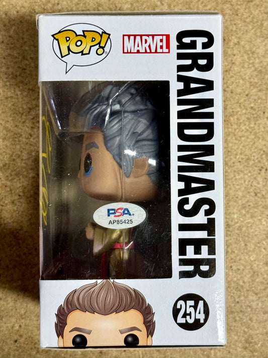 Jeff Goldblum Signed Thor Ragnorak Grandmaster NYCC Vaulted Exclusive Funko Pop! #254 With PSA COA