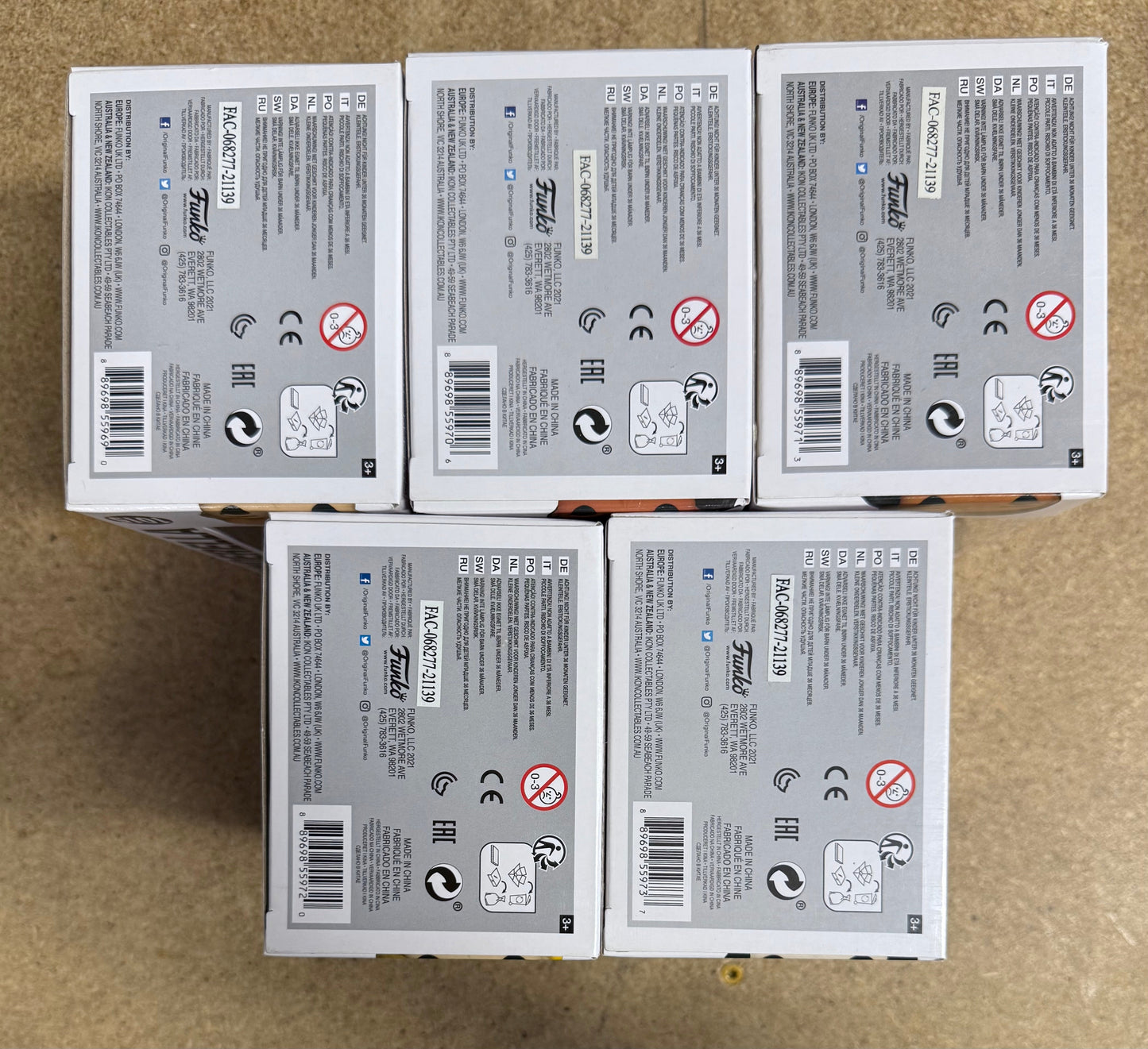 Funko Pop! Disney Ultimate Princess Moana, Snow White, Rapunzel, Cinderella & Pocahontas Complete Set Of 5