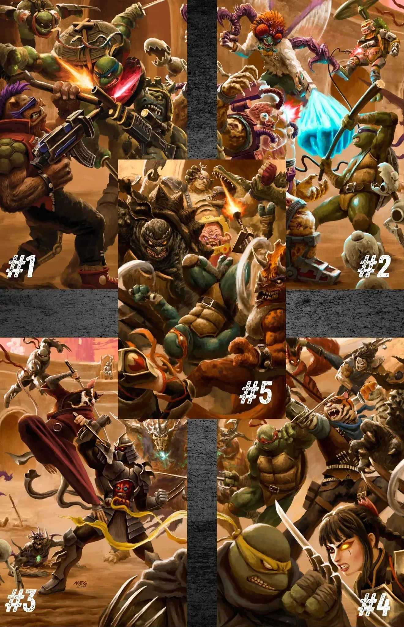 TMNT: Battle Nexus #1 - #5 Virgin - ECC NRG Exclusive (2/18/26) - SHIPS FEBRUARY