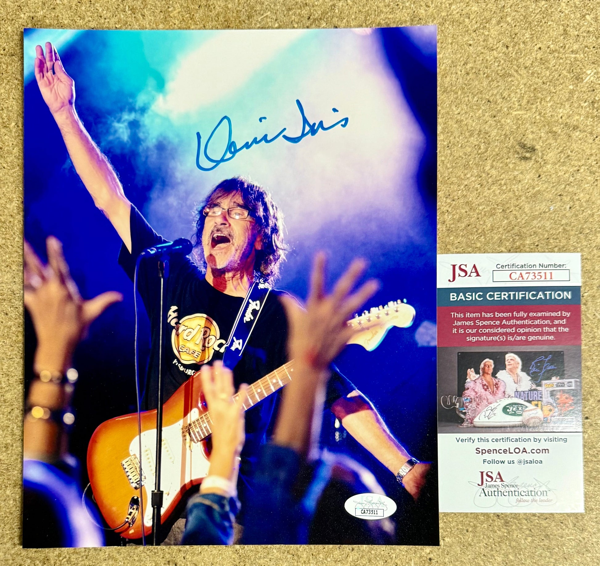 Pittsburgh Musician Donnie Iris “King Cool” Signed 8X10 Photo With JSA COA
