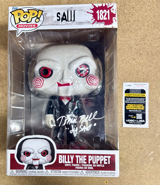 Tobin Bell Signed Saw Billy The Puppet Funko Pop! 10”#1821 Jigsaw Killer 2025