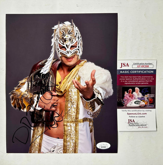 Dragon Lee Signed 8X10 Photo WWE Wrestling Latino World Order With JSA COA