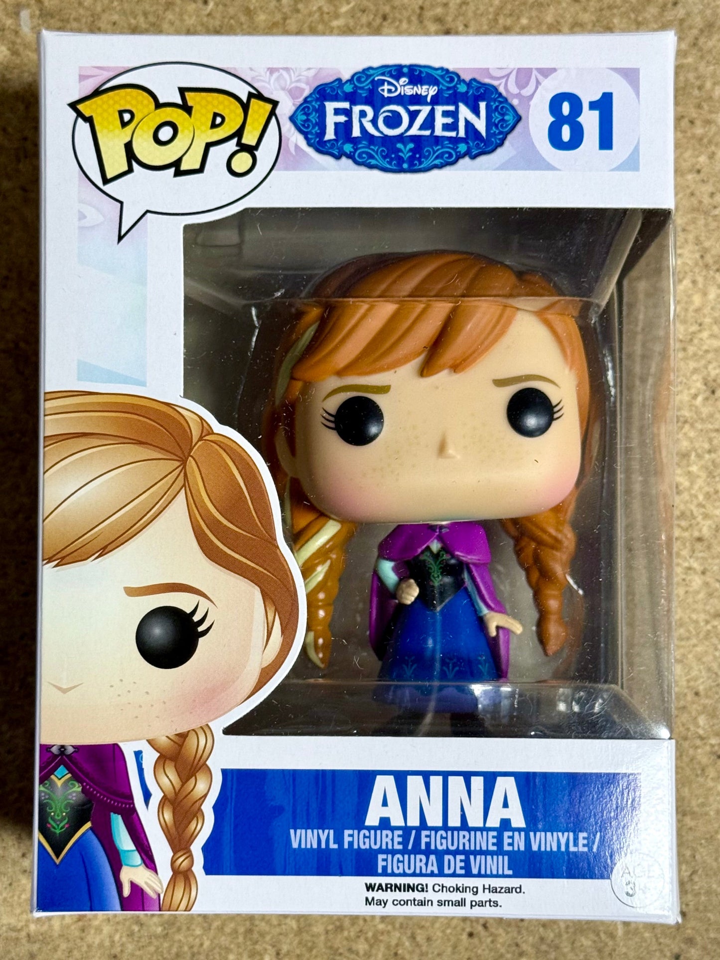 Funko Pop! Disney Anna #81 Frozen 2014 Kristen Bell Animated Princess