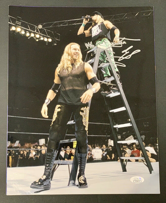 WWE Edge Signed 11x14 Photo W/ JSA COA Hall Of Fame W/ Christian Wrestling 3