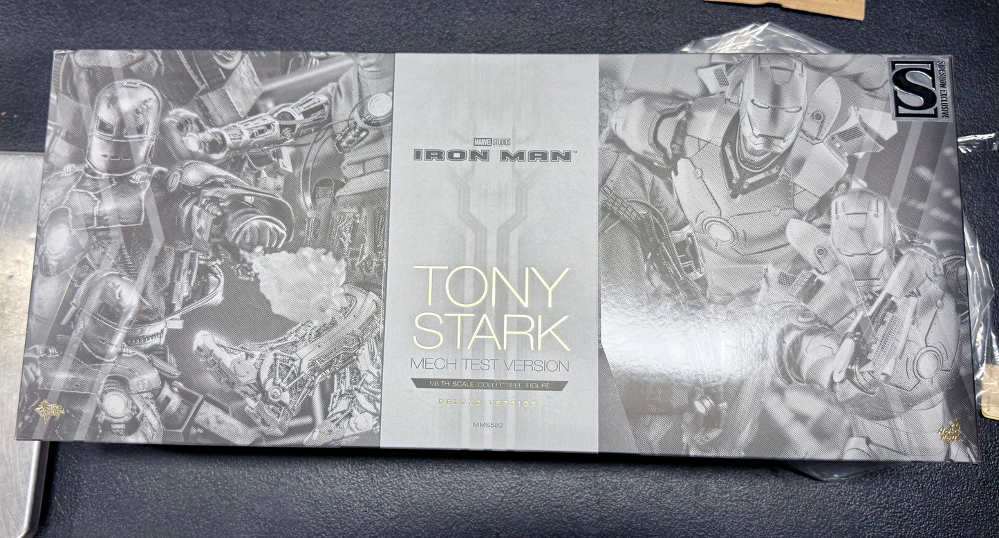 Tony Stark (Mech Test Version 2.0) Deluxe MMS582 Marvel Sixth Scale Figure by Hot Toys
