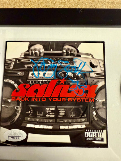 Josey Scott Signed Saliva Back Into Your System” (2002) Framed CD With JSA COA