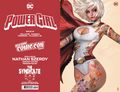 [Signed by Nathan Szerdy] POWER GIRL #1 NATHAN SZERDY (616) EXCLUSIVE FOIL NYCC VIRGIN VAR [IN STOCK]