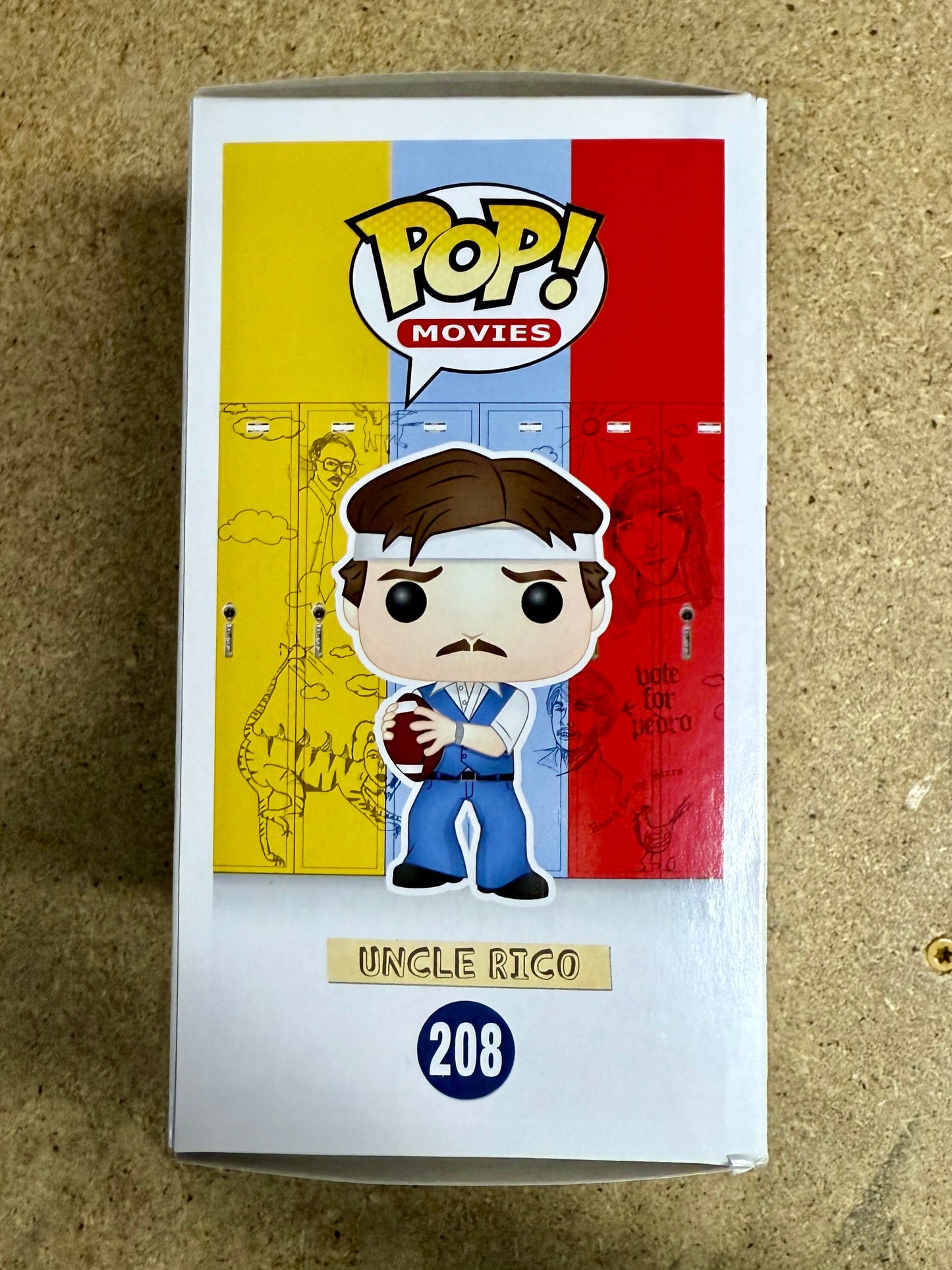 Jon Gries Signed Uncle Rico Napoleon Dynamite Vaulted 2015 Funko Pop! #208 With JSA COA